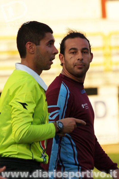 L'arbitro Balia e Renato Incani